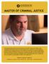 Master of Criminal Justice