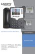Quick Reference Guide for SPA9x2 Phones QUICK REFERENCE BUSINESS SERIES. Linksys IP Phone Models: SPA962, SPA942 and SPA922
