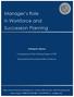 Manager s Role in Workforce and Succession Planning