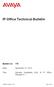 IP Office Technical Bulletin