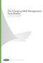 September 9, 2008 The Emerging M&A Management Tools Market