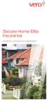 Secure Home Elite Insurance. Product Disclosure Statement