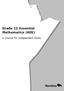 Grade 12 Essential Mathematics (40S) A Course for Independent Study
