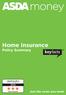 Home Insurance Policy Summary