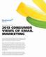 2013 CONSUMER VIEWS OF EMAIL MARKETING