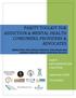 PARITY TOOLKIT FOR ADDICTION & MENTAL HEALTH CONSUMERS, PROVIDERS &