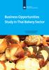 Business Opportunities Study in Thai Bakery Sector