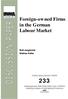 Foreign-owned Firms in the German Labour Market
