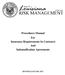 Procedures Manual For Insurance Requirements In Contracts And Indemnification Agreements