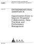 GAO ENTREPRENEURIAL ASSISTANCE. Opportunities Exist to Improve Programs Collaboration, Data- Tracking, and Performance Management