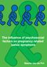 The influence of psychosocial factors on pregnancy related pelvic symptoms