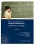 Minimum Qualifications for Faculty and Administrators in California Community Colleges