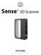 Sense. 3D Scanner. User Guide. See inside for use and safety information.