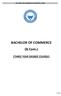 BACHELOR OF COMMERCE (B.Com.)