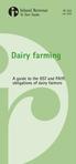 Dairy farming A guide to the GST and PAYE obligations of dairy farmers