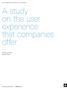 A study on the user experience that companies offer