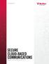 Technology Blueprint. Secure Cloud-based Communications. Manage risk while embracing cloud services