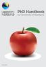 PhD Handbook. for University of Nordland