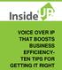 VOICE OVER IP THAT BOOSTS BUSINESS EFFICIENCY- TEN TIPS FOR GETTING IT RIGHT