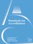 Standards for Accreditation
