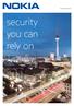 Nokia Networks. security you can rely on