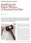 How To Qualify An Expert Witness