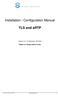 Installation / Configuration Manual. TLS and srtp