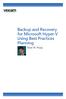 Backup and Recovery for Microsoft Hyper-V Using Best Practices Planning. Brien M. Posey