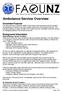 Ambulance Service Overview
