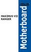 MAXIMUS VII RANGER. Motherboard