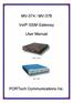 MV-374 / MV-378. VoIP GSM Gateway. User Manual
