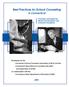 Best Practices for School Counseling