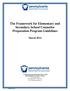 The Framework for Elementary and Secondary School Counselor Preparation Program Guidelines