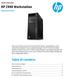 HP Z440 Workstation. Table of contents. Expand your power