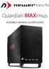 Guardian MAXimus ASSEMBLY MANUAL & USER GUIDE