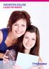 CHICHESTER COLLEGE A GUIDE FOR PARENTS
