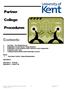 Partner. College. Procedures. Contents