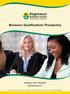Business Qualifications Prospectus