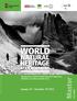 WORLD. natural. Master. January 23 rd - December 13 th 2013. Management of UNESCO World Natural Heritage Sites (Dolomites and other mountain sites)