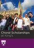 Choral Scholarships at King s