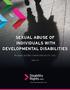 SEXUAL ABUSE OF INDIVIDUALS WITH DEVELOPMENTAL DISABILITIES
