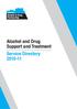 Alcohol and Drug Support and Treatment Service Directory 2010-11