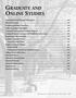 GRADUATE AND ONLINE STUDIES