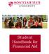 Student Handbook for Financial Aid
