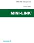 MINI-LINK Management. Product Catalog MINI-LINK