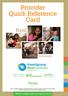Provider Quick Reference Card