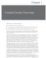 Contact Center Overview