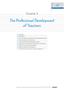 The Professional Development of Teachers
