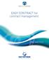 EASY CONTRACT for contract management. We save time.