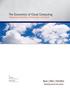 The Economics of Cloud Computing
